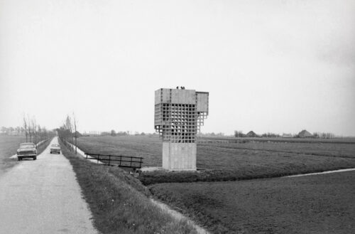 Air watchtower Spanbroek in the Netherlands